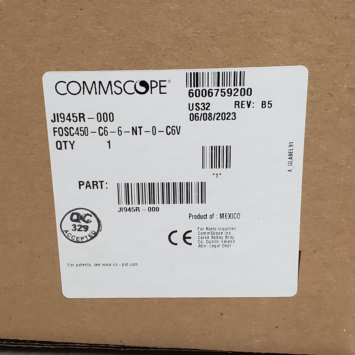 COMMSCOPE Fiber Optic Splice Closure Gel Cable Sealing JI945R-000