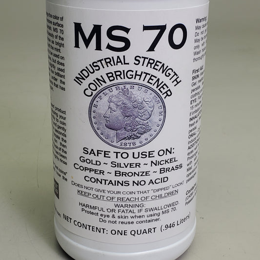 BETTERBILT CHEMICALS Industrial Strength Coin Brightener 1 Qt MS70 Safe On Gold Silver Nickel Copper Bronze Brass