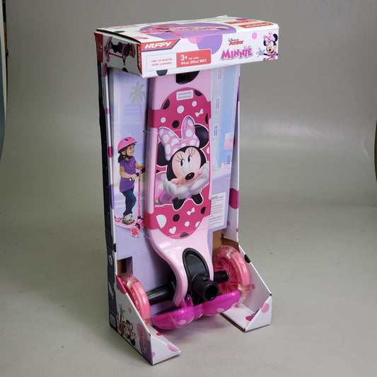 HUFFY Disney Junior Light Up Scooter 48 Lbs Max Pink 58552