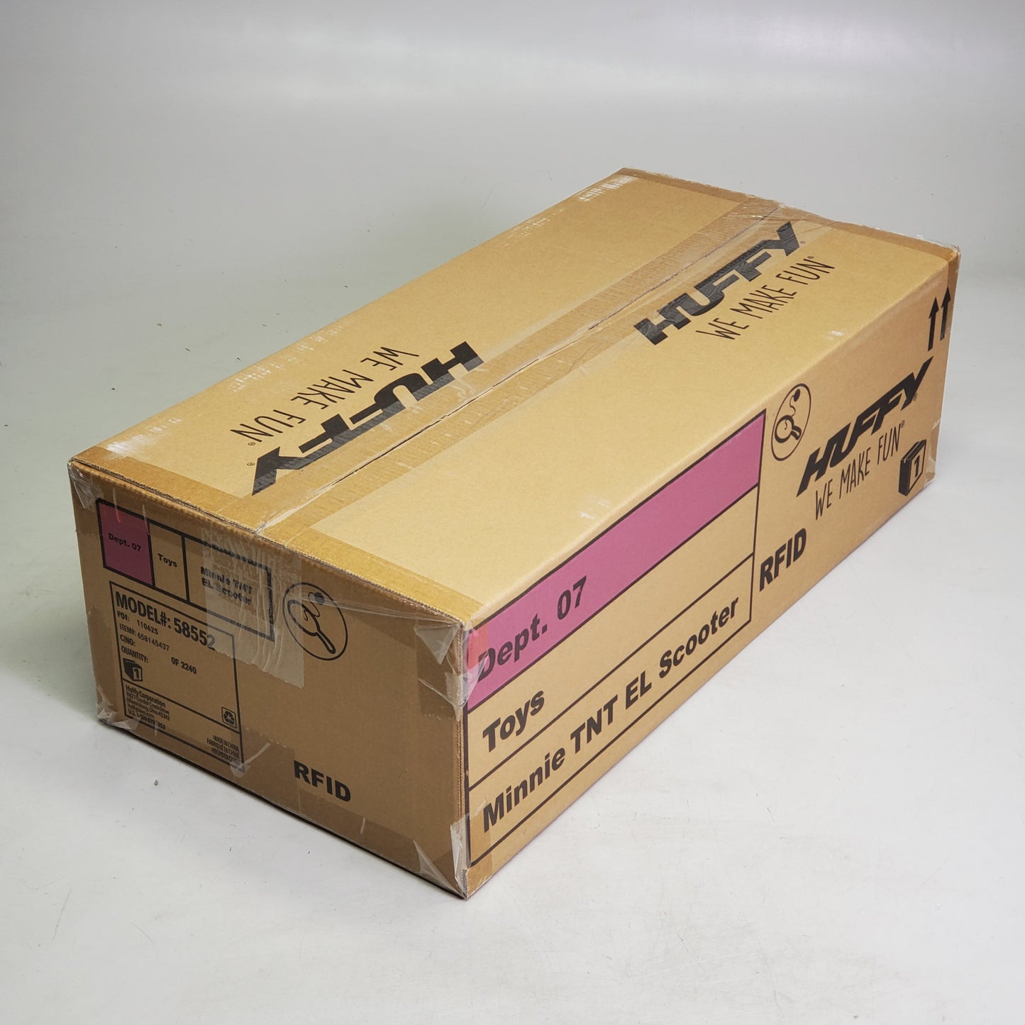 HUFFY Disney Junior Light Up Scooter 48 Lbs Max Pink 58552