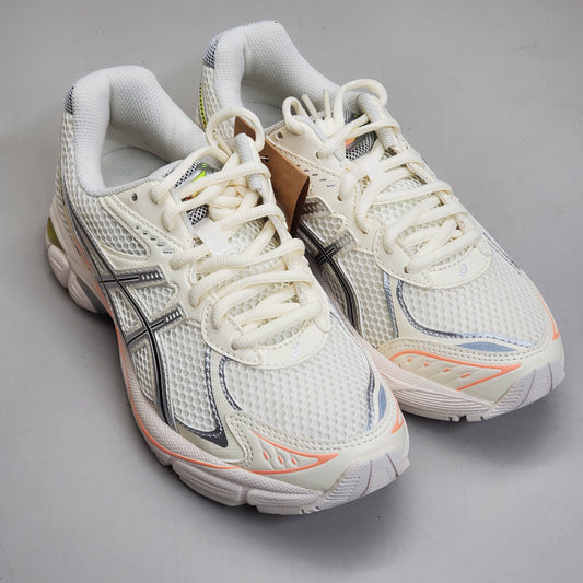 ASICS Paris Running Shoes Men's Sz 4 Cream/Safety Yellow GT-2160 1203A570-750