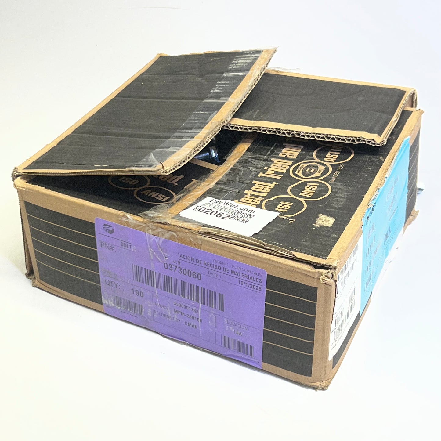 HORIZON GLOBAL (190 Bolts) Zinc Finish Hex Cap Screw - Partially Threaded M14 X 2.00 X 60 CL10.9 MPM-250196