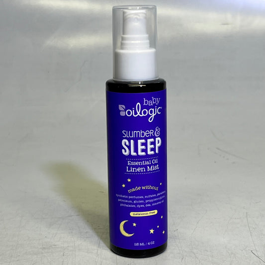 OLOGIC SLUMBER & SLEEP (2 PACK) Spray for Babies & Toddlers - Aromatherapy Linen Spray with 100% Pure Essential Oils Sleep 4 oz