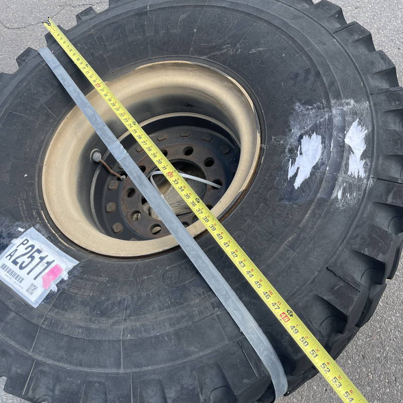 MICHELIN XZL 16.00R20 Military Off-Road Tire on Wheel (Good)
