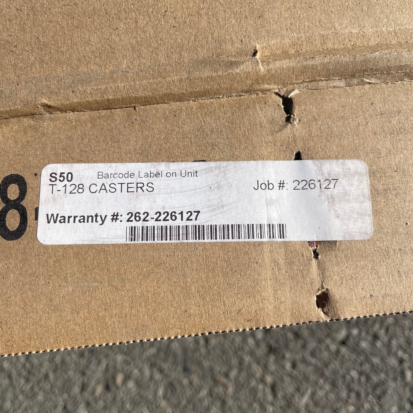 ZA@ Pallet of AERO Work Table & Casters w/o Splash Stainless Steel 3TG-3048-MCM ~40 lbs (AS-IS)