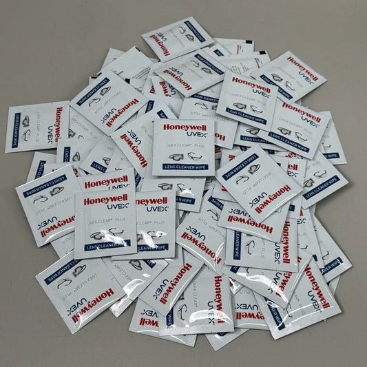 HONEYWELL UVEX (100 PACK) Clear Plus Lens Cleaning Wipes 5" x 6" S470