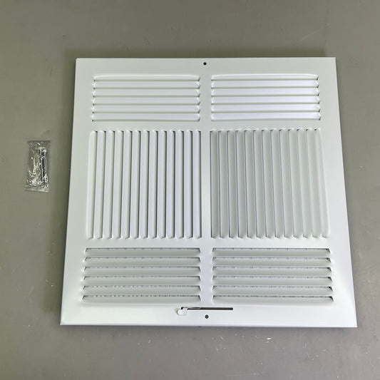 HART & COOLEY Steel Sidewall/Ceiling 40° Laced Blade 4 Way 14"x14" 684M-14X14W