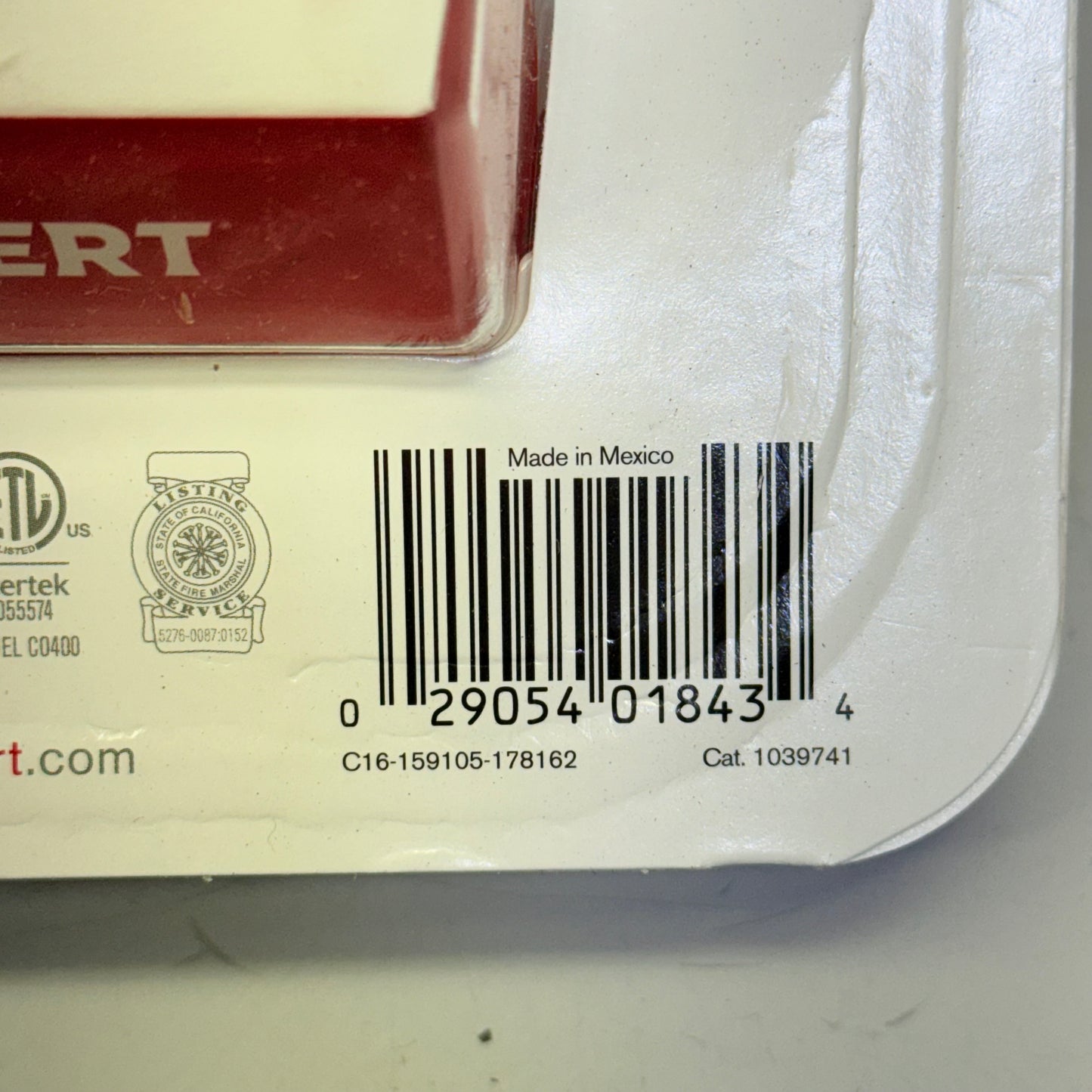 FIRST ALERT (2 PACK) Carbon Monoxide Alarm W/9V Batteries White 1039741