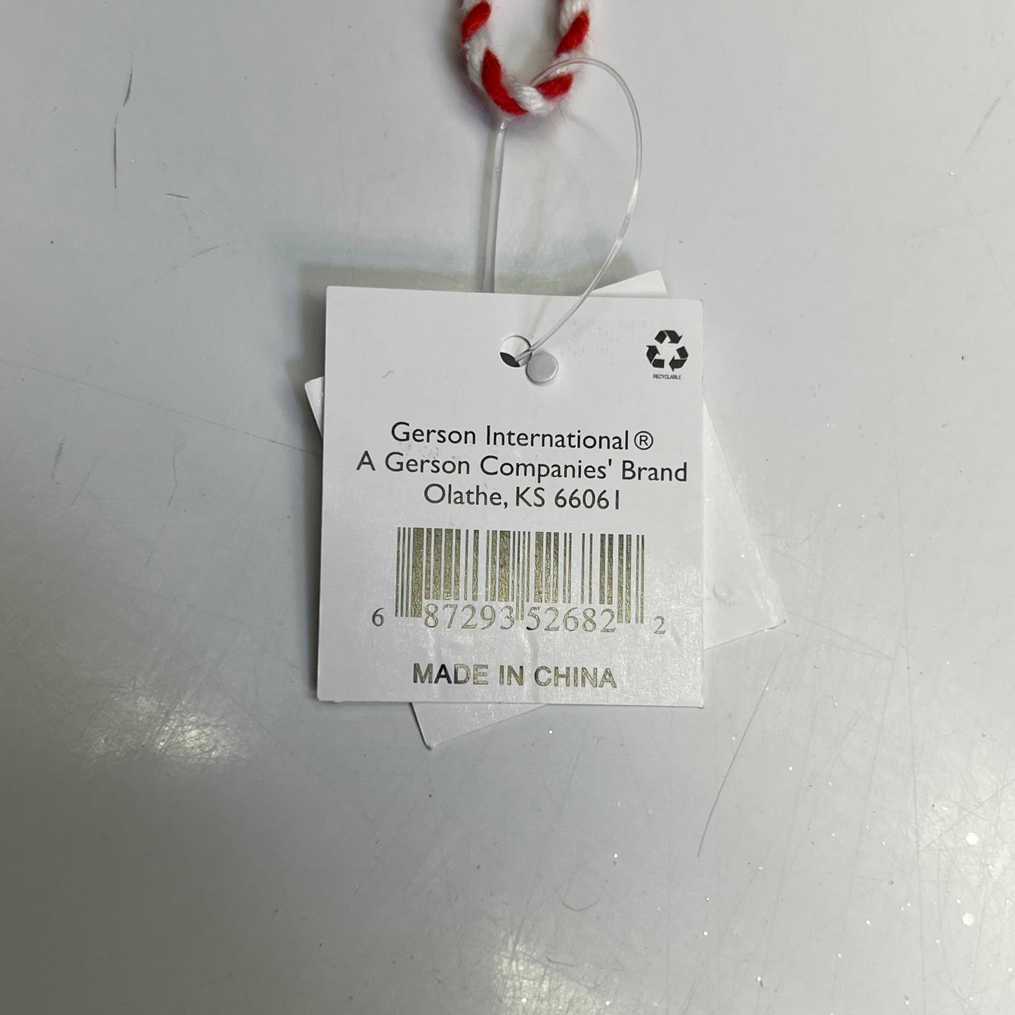 GERSON Clay Gingerbread & Houses Garland 24" L Brown/White/Red 2497210