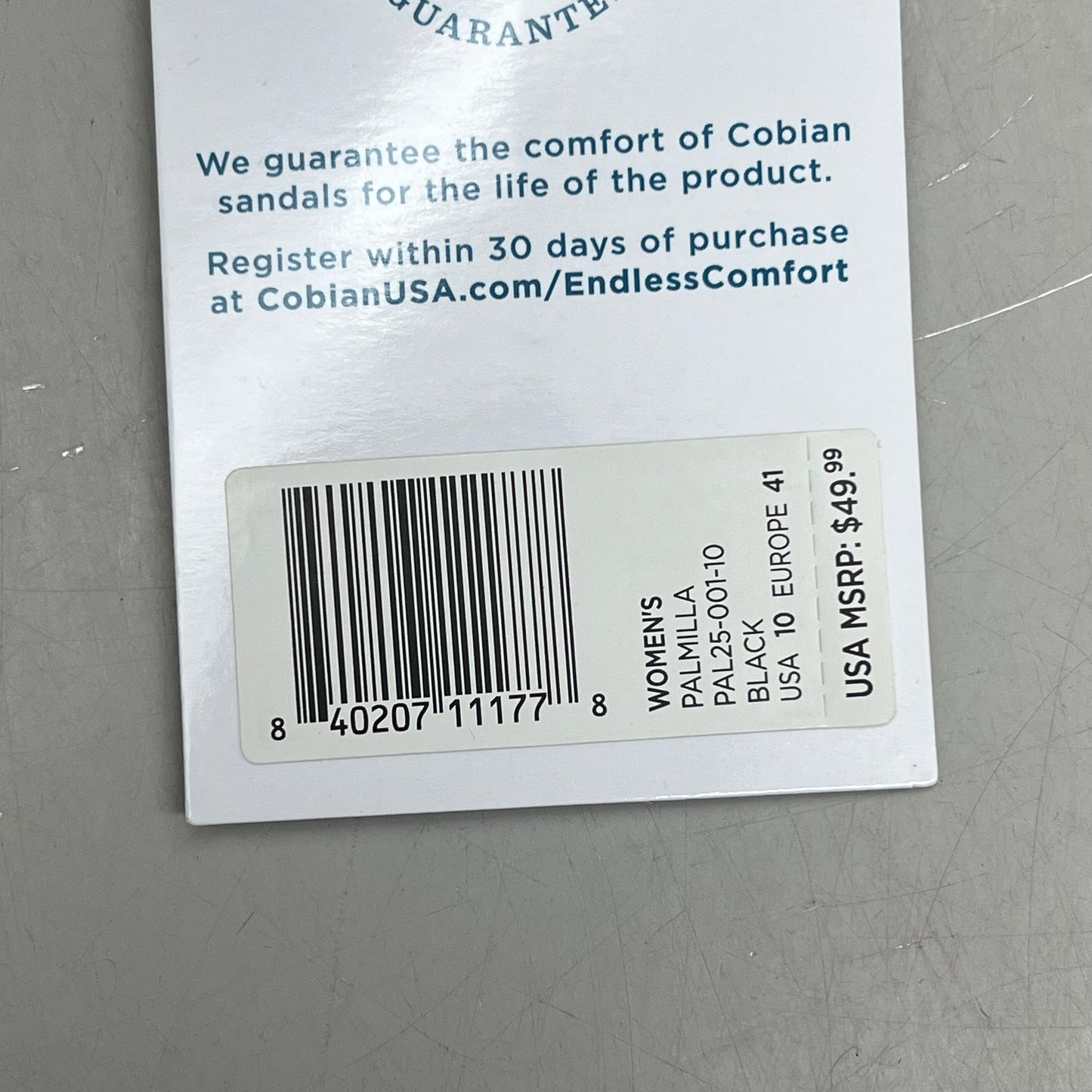 COBIAN Palmilla Braided Synthetic Leather Strap Sandals Women's Sz 10 EU 41 Black PAL25-001-10