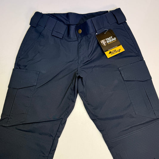 TACT SQUAD Tact Stretch Mini Ripstop Trouser Poly/Cotton Men's Sz 46 Dk Navy T7511