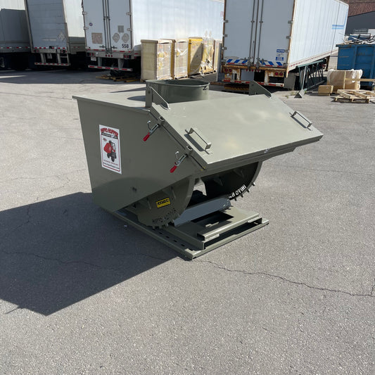 FAB CORP Hippo Hopper Self Dumping Gray HH32-DUSTDR