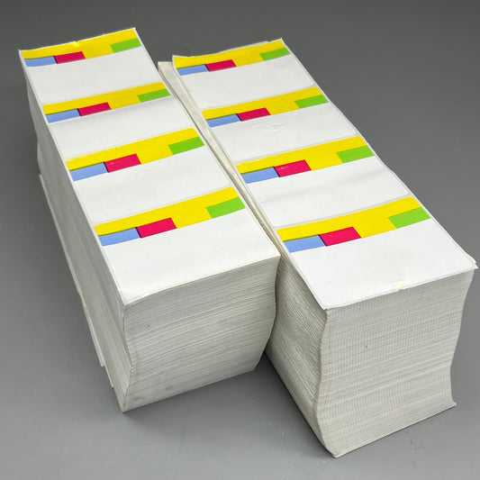 ZA@ Pallet of YELLOW BAR (8000 ct)Blank Sticker Labels 4" x 3" BOX403OFF-Y