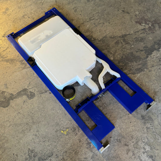 GEBERIT In-Wall Toilet Tank & Carrier System Watersense Sz 46"H x 20"W, Blue 111798001