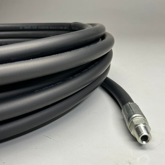 GRACO INDUSTRIAL Hose Coupled 3/8" Diameter x 35ft Long 5,000 PSI Black 011610