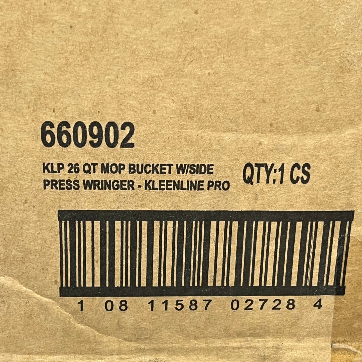 KLEENLINE PRO Bucket & Wringer W/ Side Press For Janitorial 26 Qt Yellow 660902