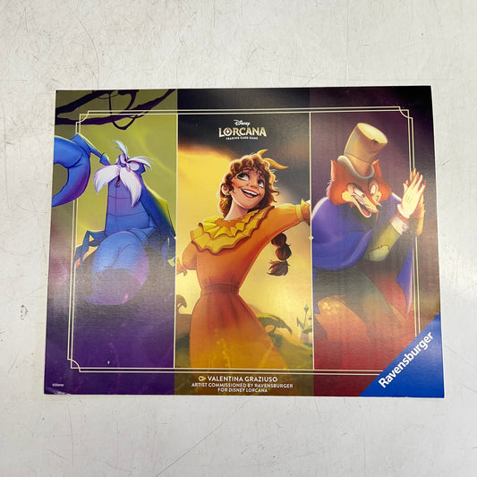 DISNEY (3000 PACK) Lorcana Trading Cardstock Poster By Valentina Graziuso 11x9"
