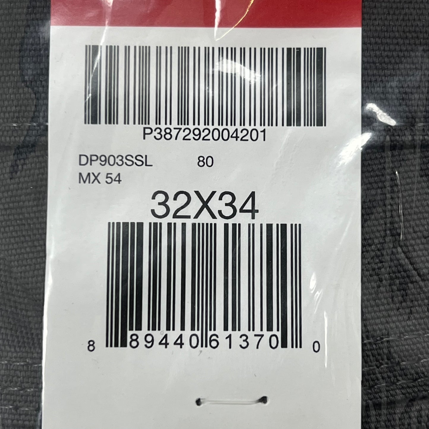 DICKIES Flex Regular Fit Double Knee Pant Mns Sz 32X34 Stonewashed Slate DP903SSL