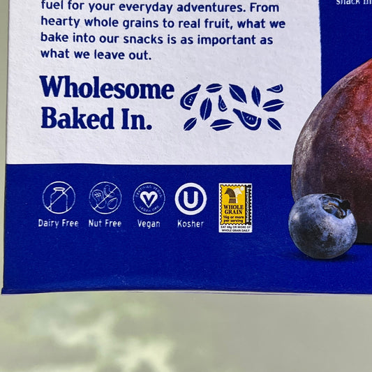 ZA@ NATURE'S BAKERY (6 BOXES, 6 BARS EACH) Blueberry Gluten Free Fig Bar BB 02/26 C