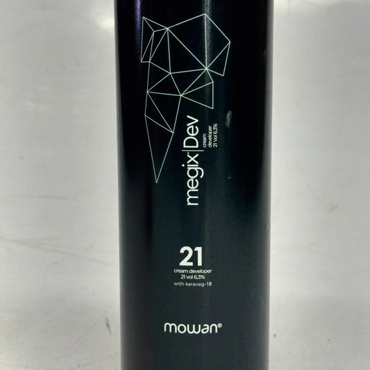 MOWAN MEGIX DEV Cream Developer 21Vol 6.3% with Keraveg-18 33.6 fl oz.