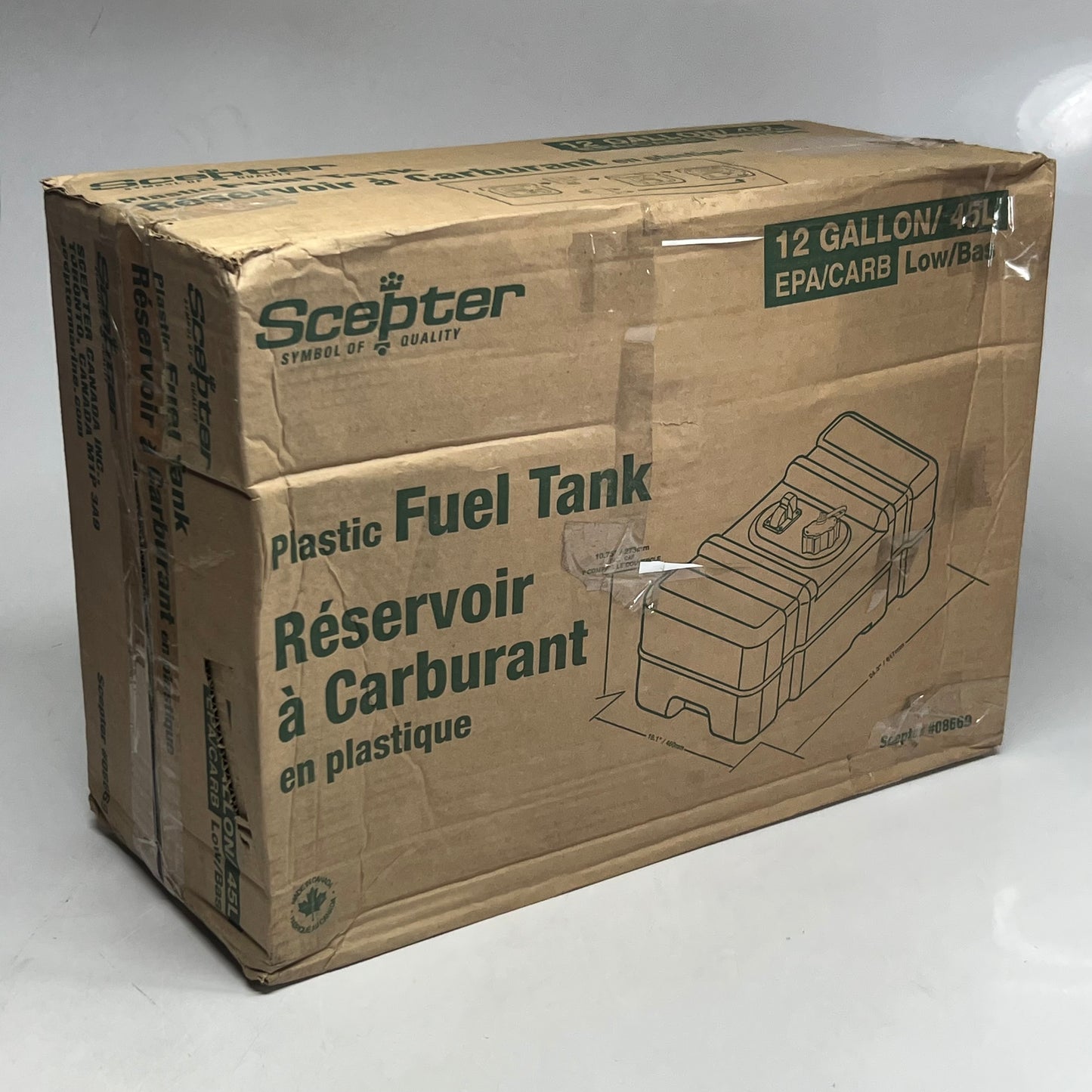 SCEPTER Marine Fuel Tank Portable 12 Gal. 08669