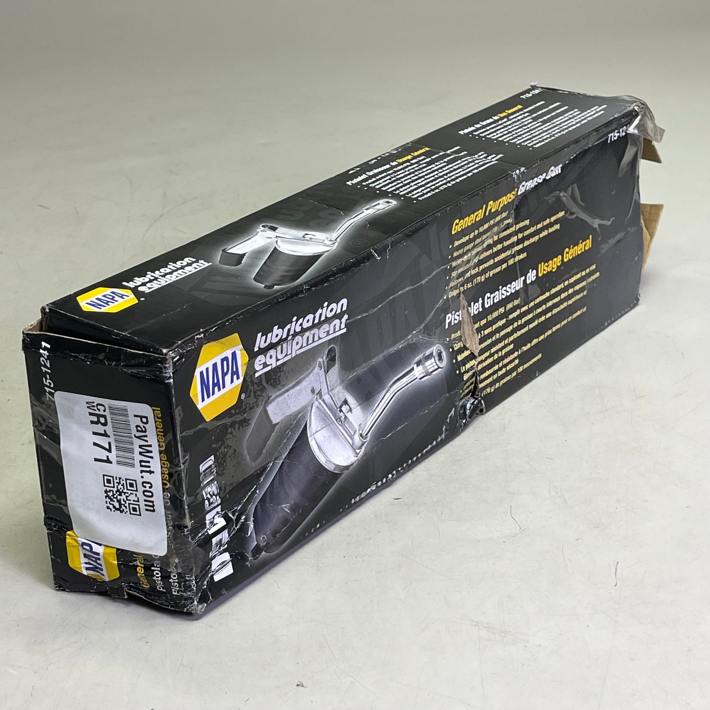 NAPA General Purpose Lever Action Grease Gun 14 oz Standard/ 16 oz Bulk 715-1241