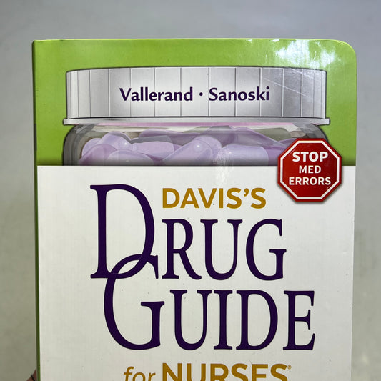 DAVIS'S DRUG GUIDE FOR NURSES 19TH EDITION Paperback Book Medication Reference