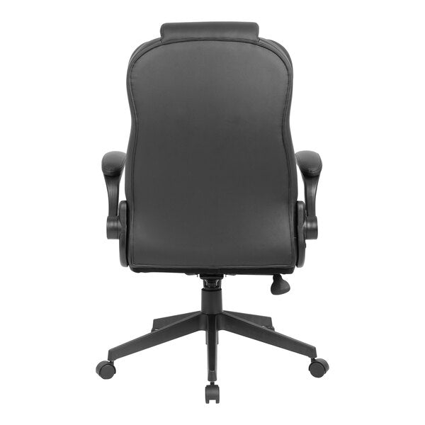 BOSS OFFICE Ergonomic Vinyl Swivel Executive Chair Adjustable Black B8551-BK