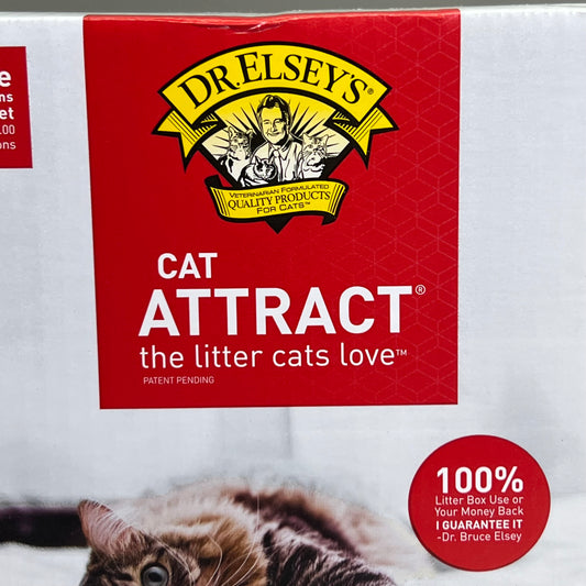 DR. ELSEY'S Precious Cat Attract Clumping Clay Cat Litter 20 Lb Red & White