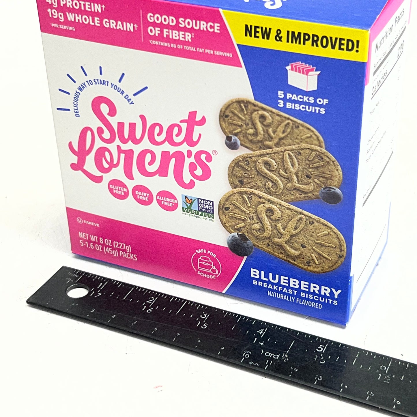 SWEET LOREN'S (2 PACK of 5) Blueberry Breakfast Biscuits 1.6 oz BB 09/26