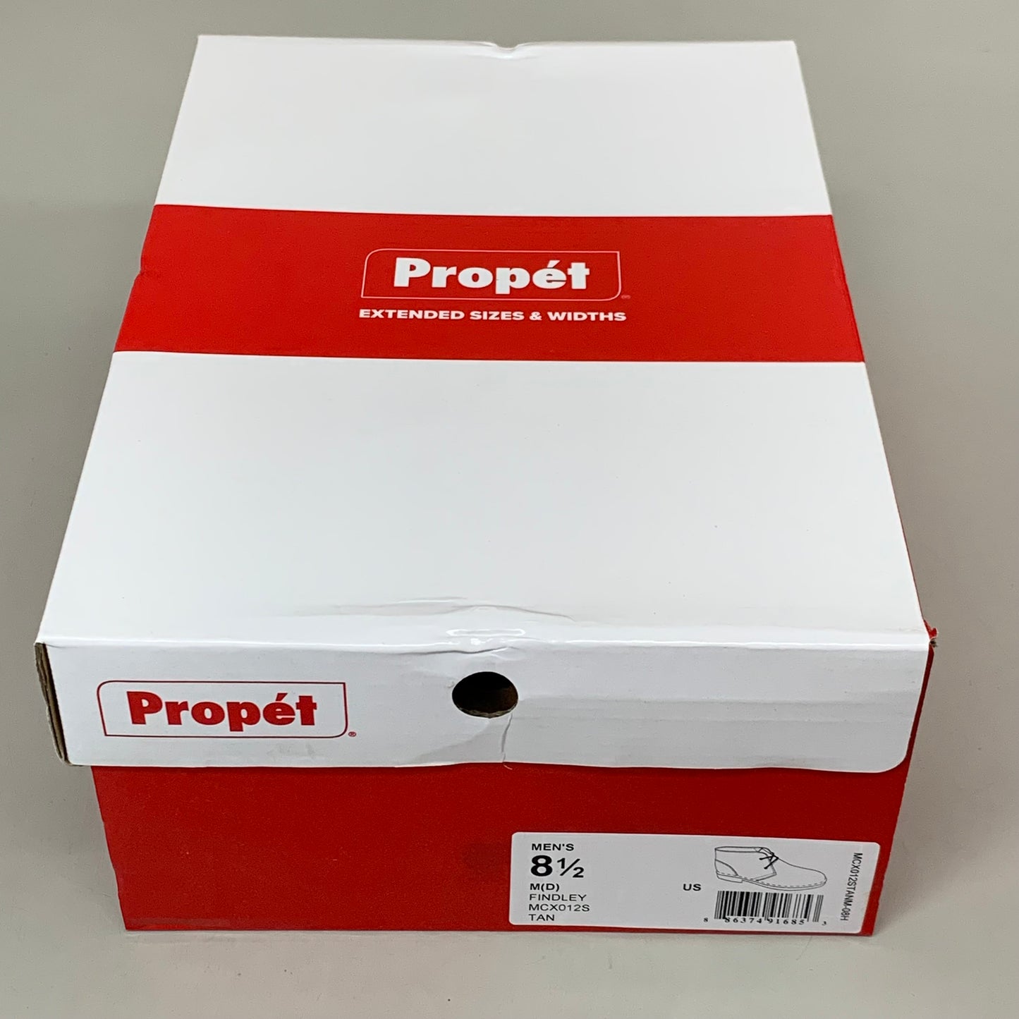 PROPET Findley Chukka Boot M(D) Men's SZ 8.5 Tan MCX012STANEM-08H