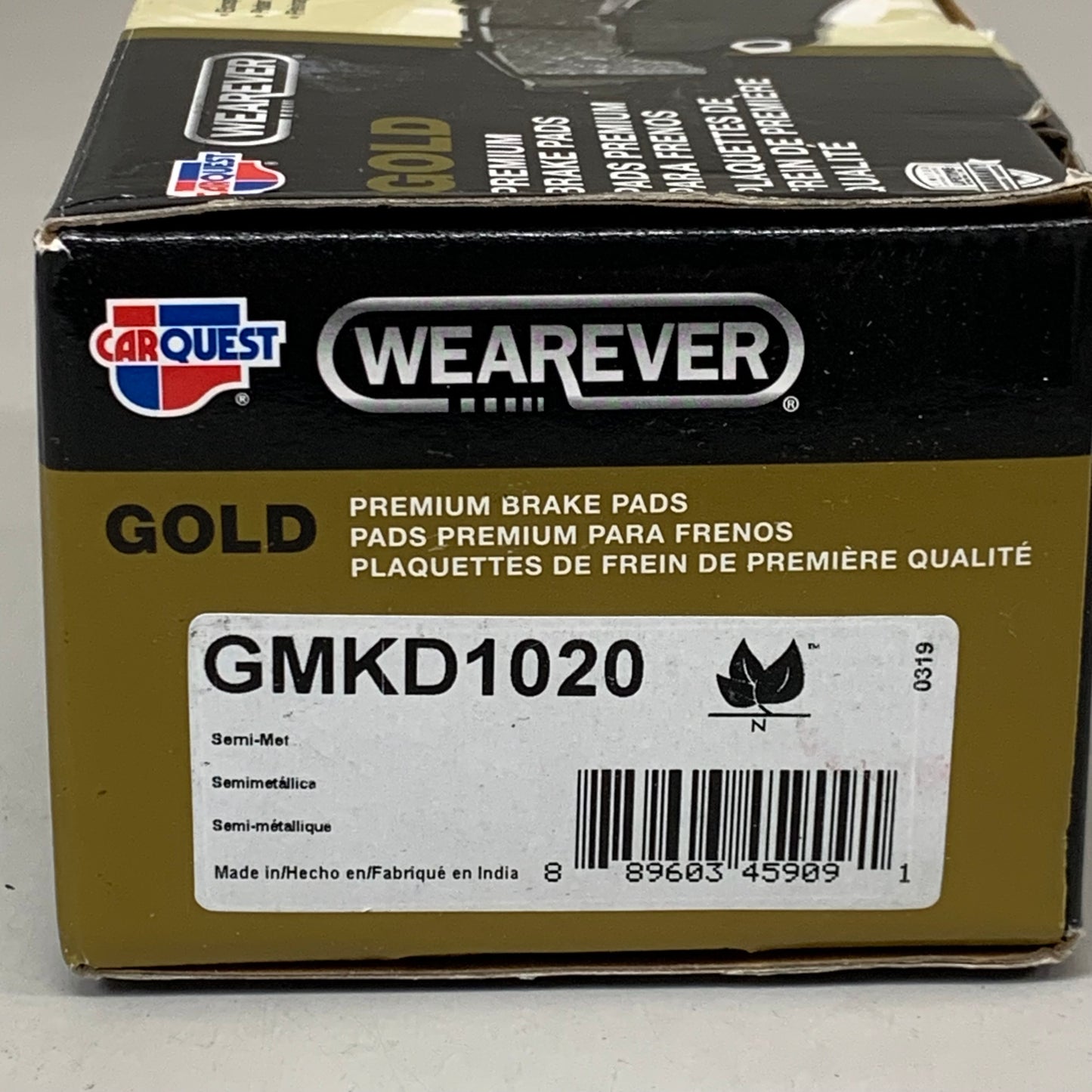 WEAREVER IMPORTS Premium Brake Pads Semi Metallic Long Life Black GMKD1020