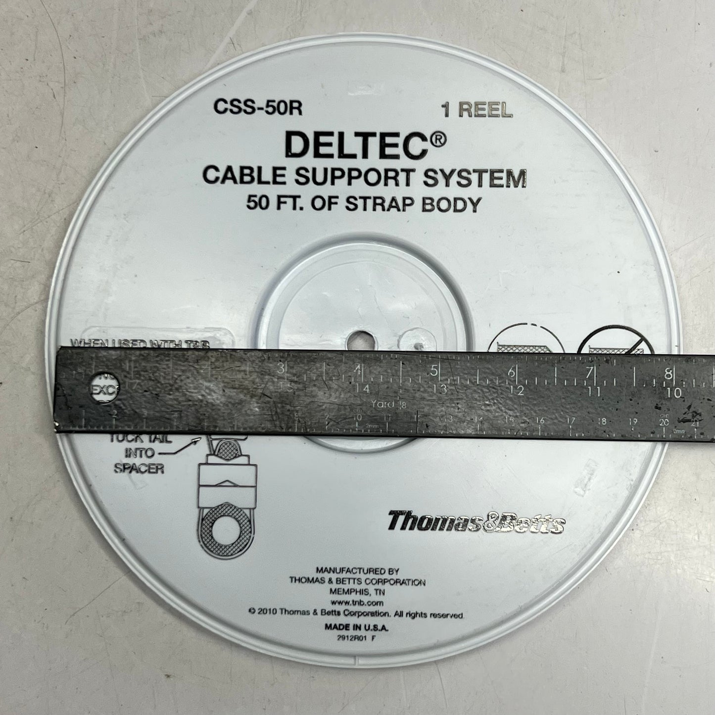 THOMAS & BETTS Deltec Cable Support System Sz 50 ft. CSS-50R