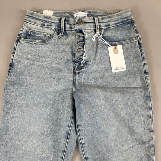 GOOD AMERICAN Good Petite Skinny Mid-Rise Jeans Women's Sz 8 Indigo649 GPSKC014T