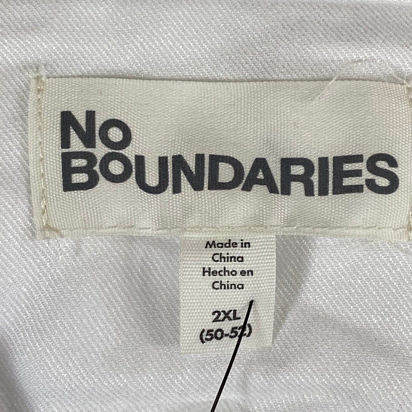 NO BOUNDARIES () All Gender Pride Boxy Fit Cropped Button Front Shirt Men's SZ 2XL