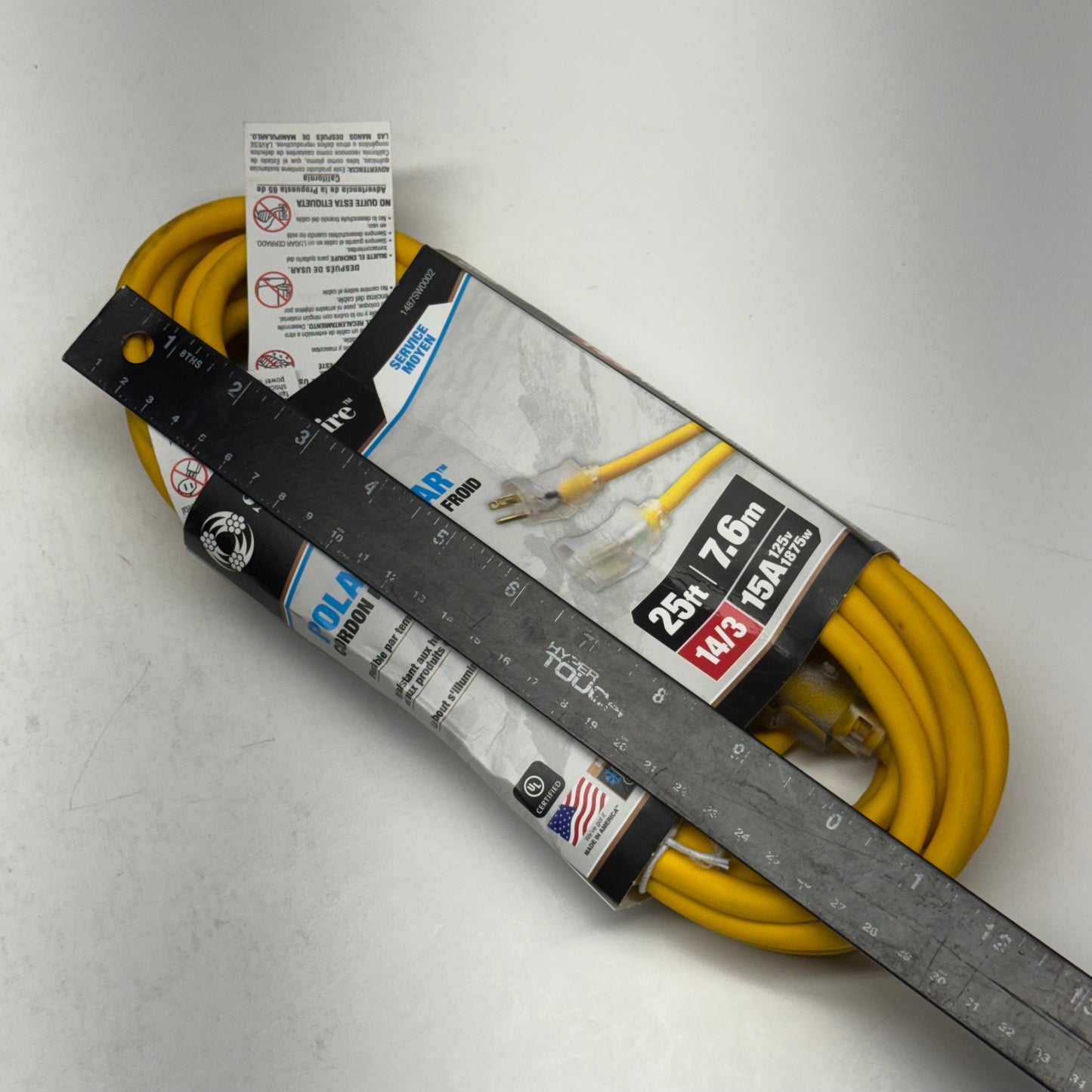 SOUTHWIRE Solar Cold Weather Cord 14/3 25 ft. 1487SW0002