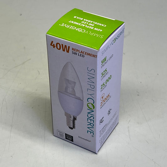 SIMPLY CONSERVE (3 PACK) LED Light Bulb Dimmable 40W Warm White L05LCDL2700K