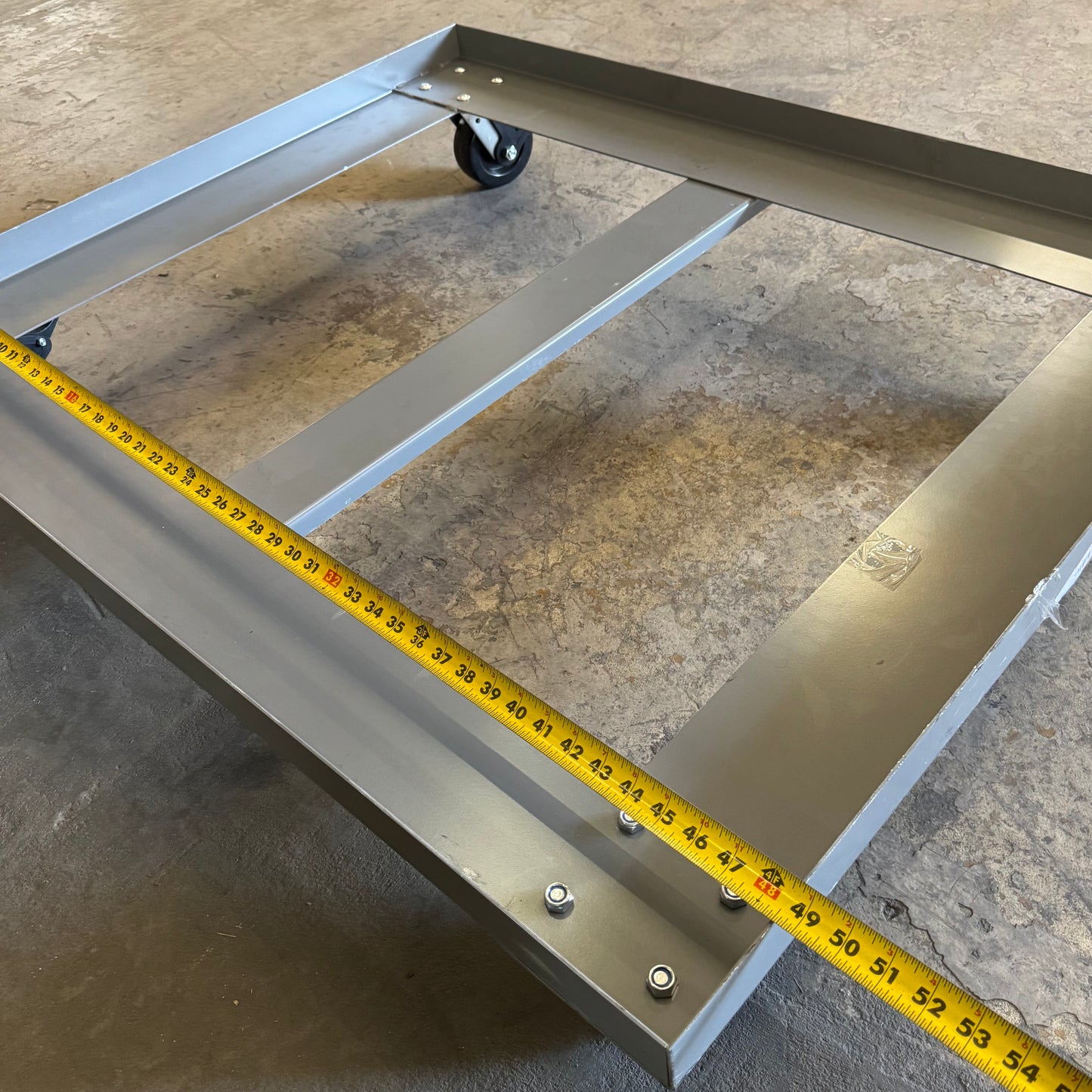 LITTLE GIANT Pallet Dolly Open Deck 40"x48" Silver PD-4048-6PH-LR