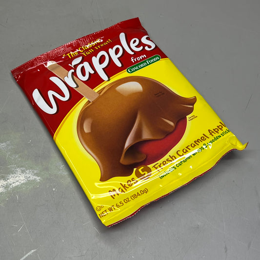 CONCORD FOODS (6 PACK) Wrapples Caramel Apple Wraps Makes 5 6.5oz BB 10/26