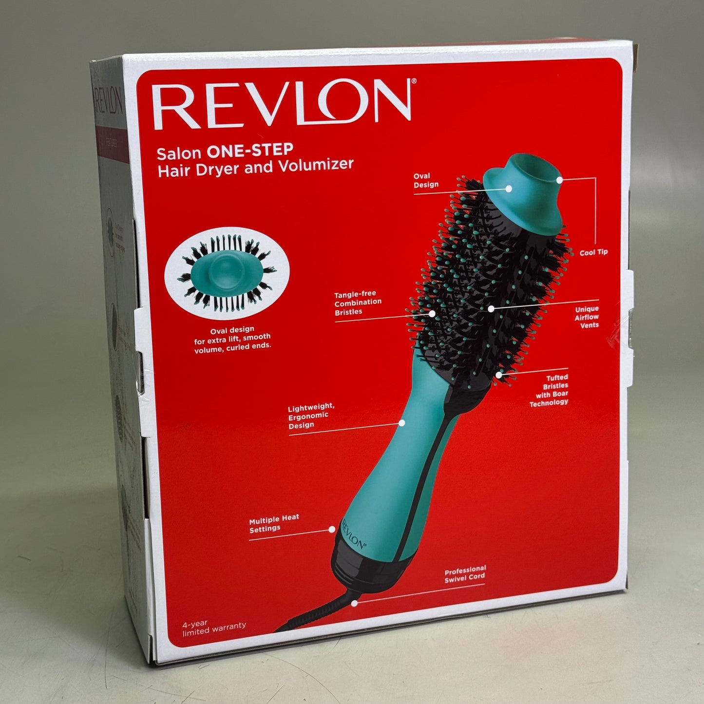 REVLON Salon One Step Hair Dryer & Volumizer Sz 12.5" L, Mint RVDR5222