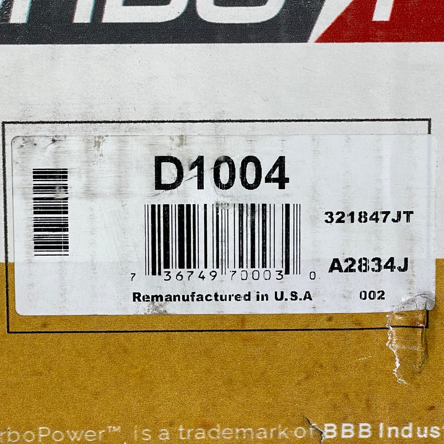 OE-TURBOPOWER Turbocharger For Ford F-250, 350, 450 Super Duty Steel D1004