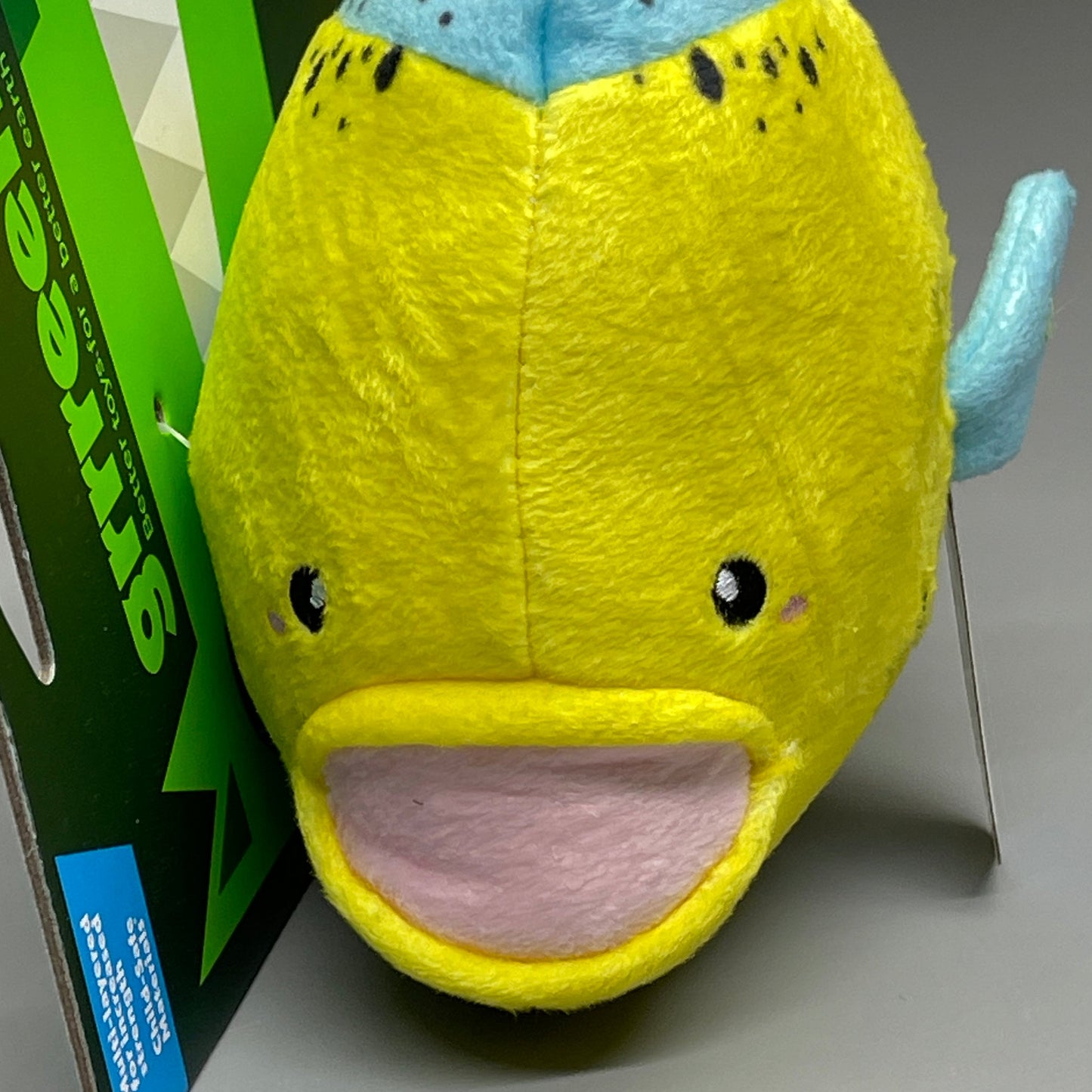 GRRREEN Mahi Mahi Fish Plush Dog Toy Squeaky for Interactive Play