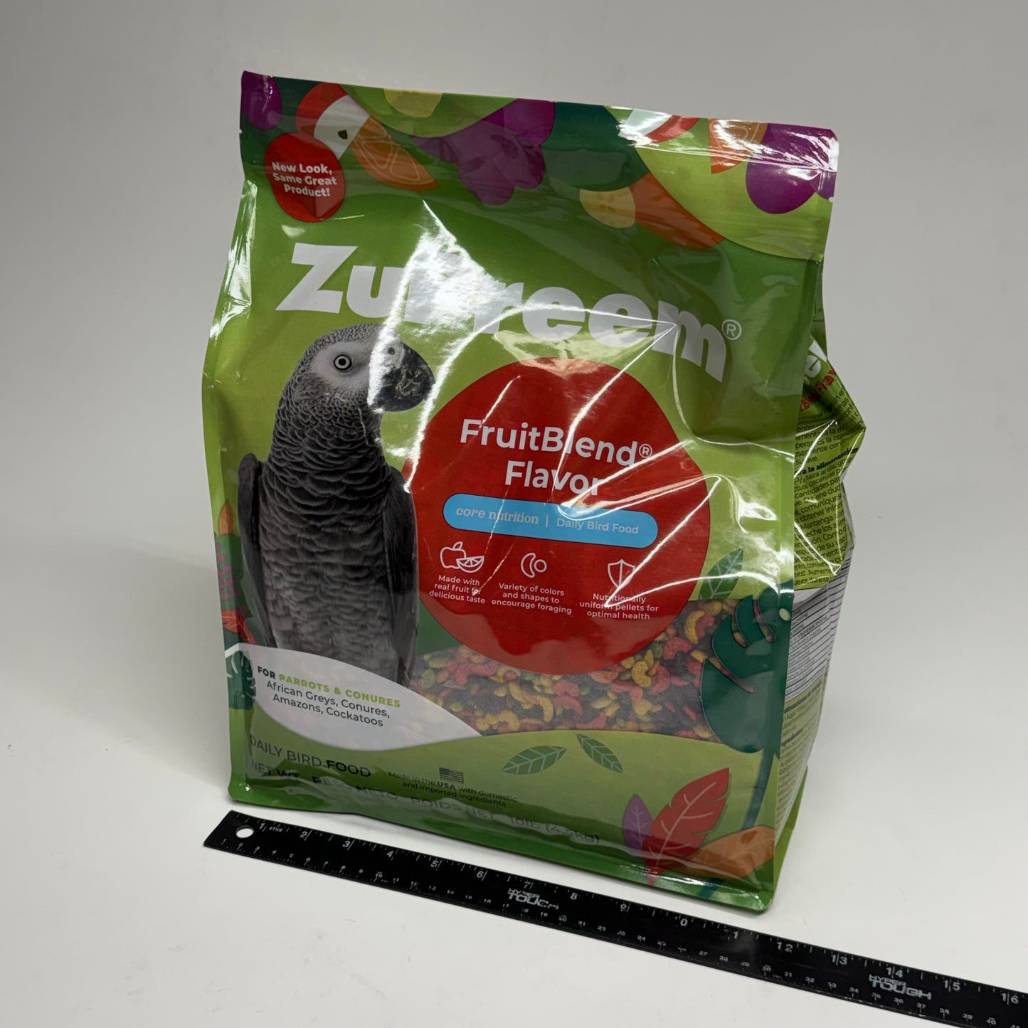 ZUPREEM FruitBlend Flavor with Natural Flavors Daily Parrot & Conure Bird Food 10 lb. BB 10/27