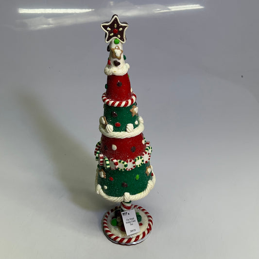 GERSON (SET OF 3) Clay Dough Holiday Candy Tree COLLECTABLES 15"x4" Multicolor