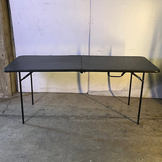 ZA@ COSCO Classic Folding Table Sz 29.5"W x 72"L x 30"H, Black 808606 (Used)