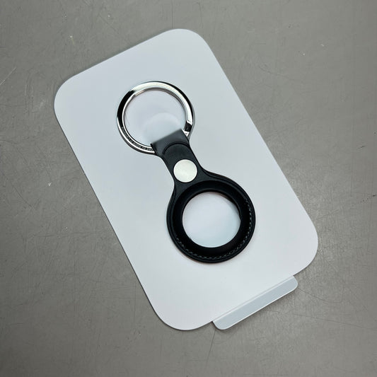APPLE Stainless Steel & Leather Key Ring For AirTag Black MMF93ZM/A (Return)