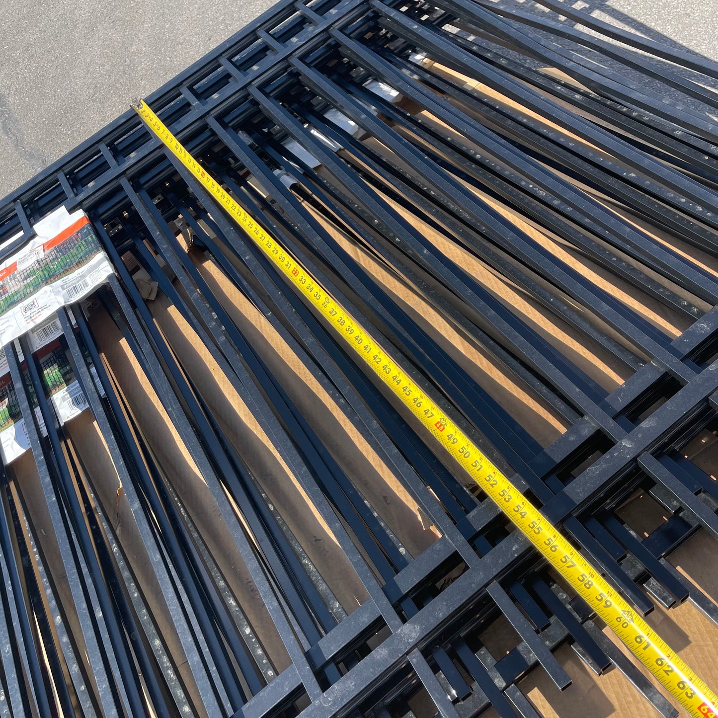ZA@ Pallet of TUFFBILT Mitchel 3 Rail Fence Panels 5’x6’ ~60 lbs ALUMINUM (NEW)