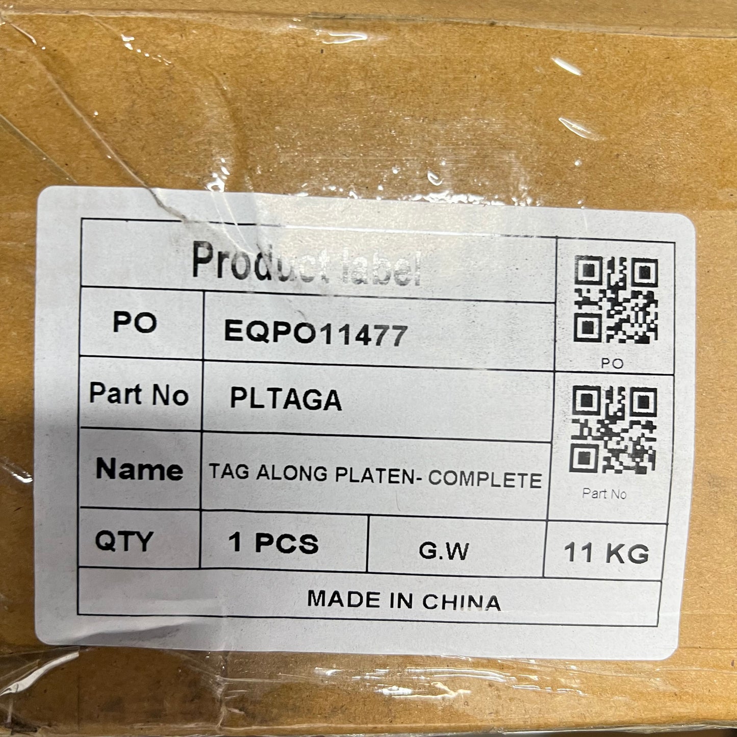 HOTRONIX Tag Along Hp Platen for Double Heat Applications Silver PLTAGA