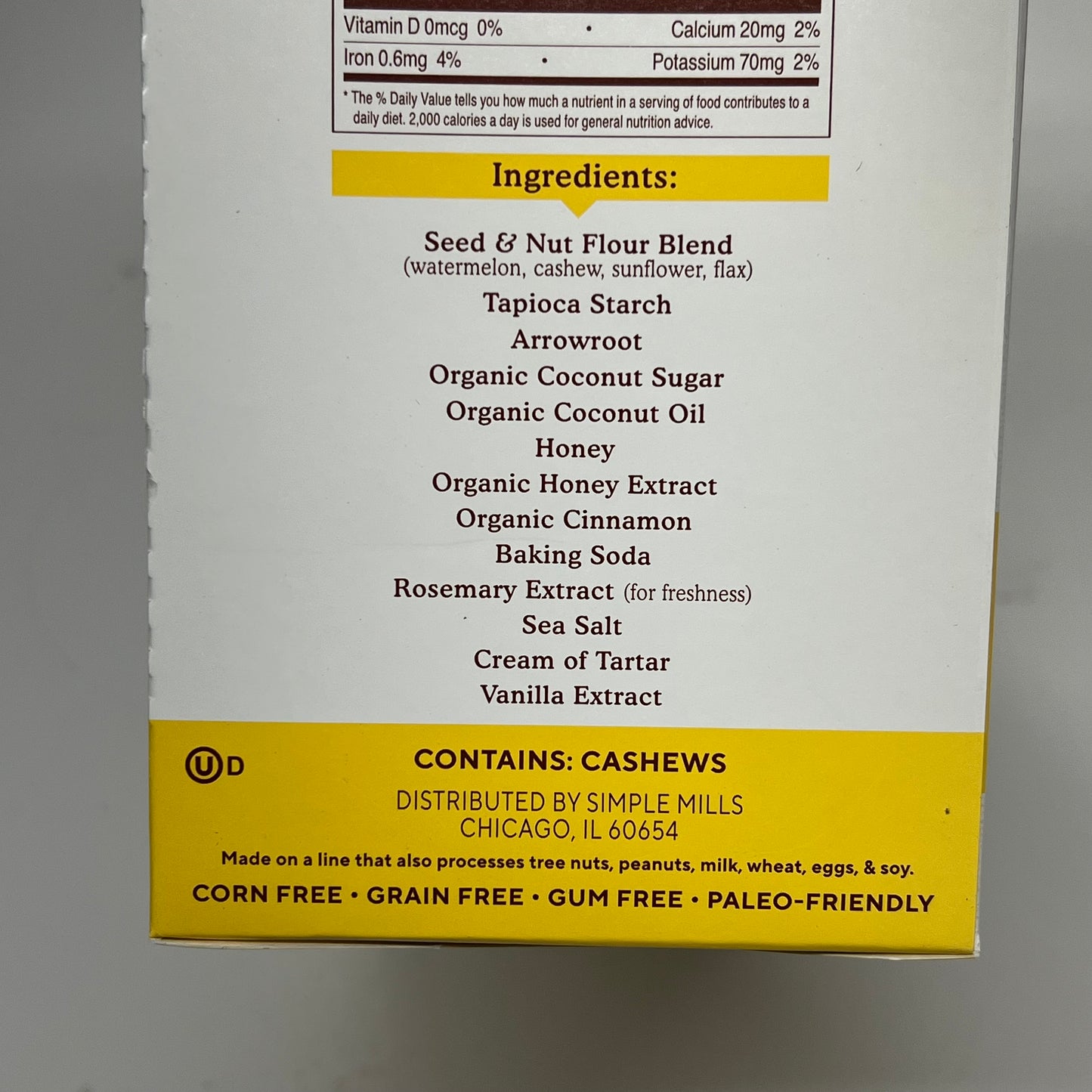 ZA@ SIMPLE MILLS (4 PACK, 8 PACKS EACH) Seed & Nut Flour Sweet Thins Honey Cinnamon BB 10/26