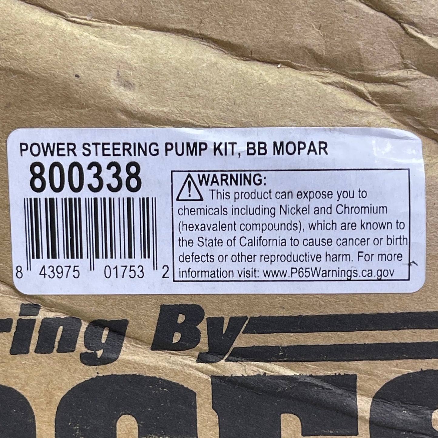 BORGESON Mopar Power Steering Pump Upgrade Kit 5/8"-18 Flare Outlet 800338